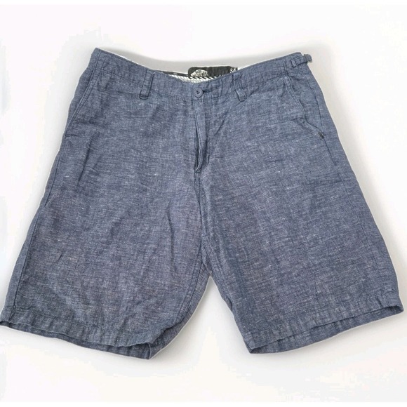 Vans Off The Wall Shorts Blue Flat Front Casual Size 34‎ Streetwear Blockcore - Picture 1 of 11